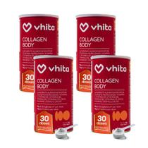 Colágeno Hidrolisado e Isolado Proteína Body Balance 15g Com Vitaminas Em Pó Sabor Neutro 30 Doses Vhita 4 unidades Colágeno Hidrolisado e Isolado Proteína Body Balance 15g Com Vitaminas Em Pó Sabor Neutro 30 Doses Vhita 4 unidades