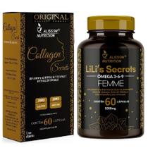 Colágeno Hidrolisado Omega 3 Mulher Primula Linhaça Borragem Colágeno Hidrolisado Omega 3 Mulher Primula Linhaça Borragem