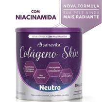 Colágeno hidrolisado - Pele cabelos e unhas - Suplemento em pó Skin Sanavita 300g