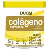 Colágeno hidrolisado peptídeos e vitaminas abacaxi - duom