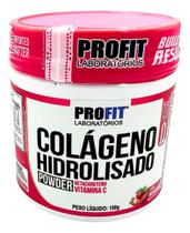 Colágeno Hidrolisado Pó C/ Betacaroteno Morango 150g Profit