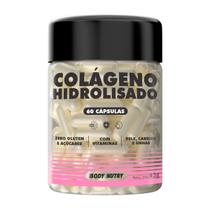 Colageno Hidrolisado Premium 60 Cápsulas Pele Cabelos Unhas Proteina Vitamina C Vitamin E Body Nutry Colageno Hidrolisado Premium 60 Cápsulas Pele Cabelos Unhas Proteina Vitamina C Vitamin E Body Nutry