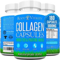 Colágeno Hidrolisado Root Vitality - 180 Cápsulas para Pele Colágeno Hidrolisado Root Vitality - 180 Cápsulas para Pele