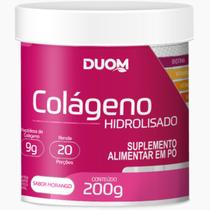 Colágeno Hidrolisado Sabor Morango 200g - Duom