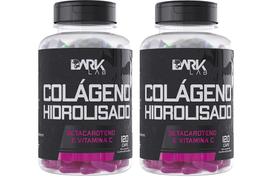 Colágeno Hidrolisado Tipo 1, Peptideos, Vitamina C, Vitamina A, Dark Lab Collagen Peptides, Fortalece Pele Cabelo e Unhas, Antienvelhecimento