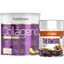 Colágeno Hidrolisado Verisol Ácido Hialurônico Biotina 200g + Thermoro 60 Comp - Bodyaction
