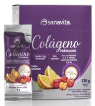 Colágeno Hidrolisado Verisol - Frutas Amarelas - Sanavita - 30 sticks 4g 120g