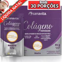 Colágeno Hidrolisado Verisol Sanavita 30 sachês Sabor Neutro / O melhor p/ Firmeza Elasticidade e Beleza da pele da Mulher / Previna flacidez e rugas Colágeno Hidrolisado Verisol Sanavita 30 sachês Sabor Neutro / O melhor p/ Firmeza Elasticidade e Beleza da pele da Mulher / Previna flacidez e rugas