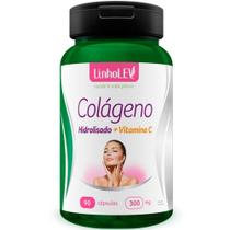 Colágeno Hidrolisado + Vit C 90 cápsulas Premium - Linholev Colágeno Hidrolisado + Vit C 90 cápsulas Premium - Linholev