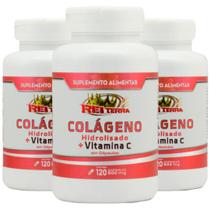 Colágeno Hidrolisado + Vitamina C 360 Cápsulas - Rei Terra