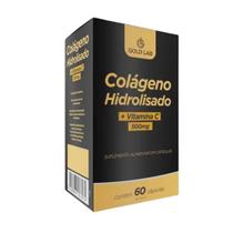 Colágeno Hidrolisado + Vitamina C 500Mg - 60 Cáps Gold Lab