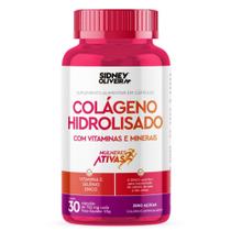 Colágeno hidrolisado + vitaminas e minerais mulheres ativas 30 cápsulas sidney oliveira - SIDNEY OLIVEIRA