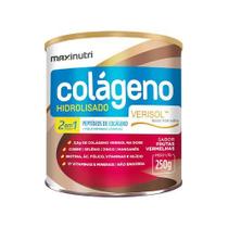 Colágeno Hidrolizado 2x1 Verisol Frutas Vermelhas em Pó 250g Maxinutri Colágeno Hidrolizado 2x1 Verisol Frutas Vermelhas em Pó 250g Maxinutri