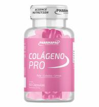 Colágeno Pro Suplemento Alimentar com Colágeno Hidrolisado e Vitamina C, 60 Cápsulas, Livre de Glúten