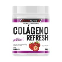 Colágeno Refresh com Vitamina C (300g) - Sabor: Morango - FisioNutri