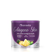 Colágeno Skin - Abacaxi com hortelã - Lata 200g - Sanavita