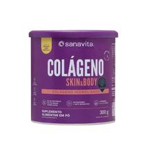 Colágeno Skin Body Lata 300g Sanavita Abacaxi Com Hortelã