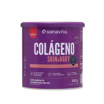 Colágeno Skin Body Lata 300g Sanavita Cranberry