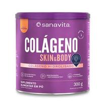 Colágeno Skin e Body Sabor Tangerina 300g Sanavita Colágeno Skin e Body Sabor Tangerina 300g Sanavita