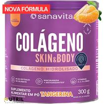 Colágeno Skin Sanavita Colágeno Hidrolisado com vitaminas para Pele e Unhas 300g Diversos Sabores Colágeno Skin Sanavita Colágeno Hidrolisado com vitaminas para Pele e Unhas 300g Diversos Sabores