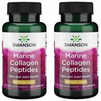 Colágeno Swanson Fish Tipo I 400 mg, 60 cápsulas, pacote com 2
