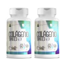 COLÁGENO TIPO 1, 2 E 3 - 500mg (60 Cápsulas) +CAPS