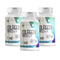 COLÁGENO TIPO 1, 2 E 3 - 500mg (60 Cápsulas) +CAPS