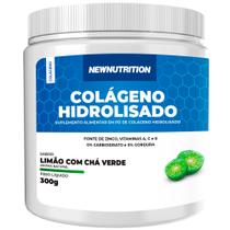 Colágeno Tipo 1 Hidrolisado 300g Limão Com Chá Verde NewNutrition Colágeno Tipo 1 Hidrolisado 300g Limão Com Chá Verde NewNutrition