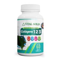 COLÁGENO TIPO 123 - 500mg (60 Cápsulas) VITAL GOLD