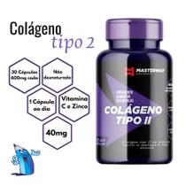 Colágeno tipo 2 30 cápsulas p/ articulações não desnaturado 40mg masterway