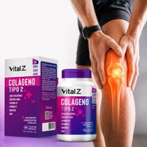 Colágeno Tipo 2 60 Cápsulas Ácido Hialurônico MSM Vitaminas K2 e D Suplemento Natural