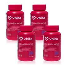 Colágeno Tipo 2 Com Ácido Hialurônico MSM e Vitaminas Para Articulações 60 Cáps Vhita (4 unidades)