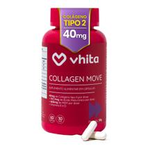 Colágeno Tipo 2 Com Ácido Hialurônico MSM e Vitaminas Para Articulações 60 cápsulas Vhita