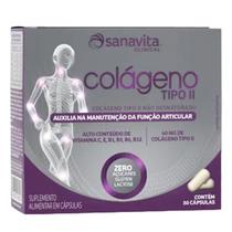 Colágeno Tipo 2 II 40mg Sanavita 30 cápsulas