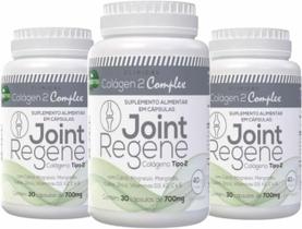 Colageno Tipo 2 Joint Regene complex 700 mg 3 frascos Articulação 3 x 30 capsulas