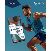 Colágeno tipo 2 purafor 60 cápsulas saúde das articulações, cartilagens e mobilidade