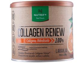 Colágeno Tipo I e II Nutrify Collagen Renew - em Pó 300g Laranja Natural