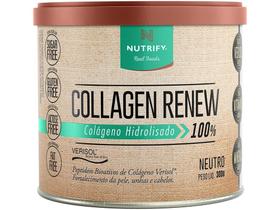Colágeno Tipo I e II Nutrify Collagen Renew - em Pó 300g Neutro Natural