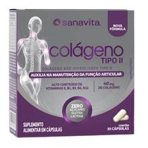 Colágeno Tipo II - 30 caps - Sanavita Colágeno Tipo II - 30 caps - Sanavita