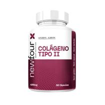 Colágeno Tipo II 550mg 60 cápsulas New Four Sem sabor Sabor:Sem sabor