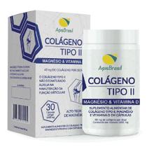 Colágeno Tipo II com Magnésio e Vitamina D (40mg) 30 Cápsulas - Apis Brasil