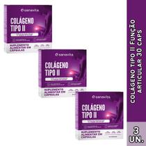Colágeno Tipo II Função Articular Sanavita 30 Cápsulas