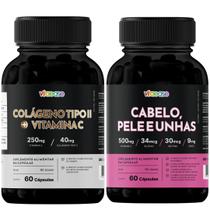 Colágeno Tipo II Vitamina C 250mg Suplemento para Articulações Vitaease