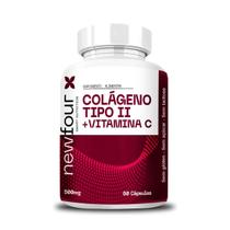 Colágeno Tipo II + Vitamina C 500mg 60 cápsulas Sem sabor Sabor:Sem sabor