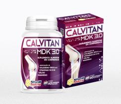 Colágeno tipo II + Vitaminas D e K2 Calvitan MDK 3.0 c/60 cp Shell Nutry - SHELL NUTRY LTDA