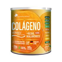 Colágeno Verisol + Ácido Hialurônico 100mg Sabor Tangerina Vitaminas A B C E Flora Nativa