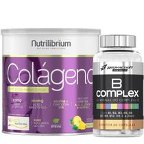 Colágeno Verisol Ácido Hialurônico 200g + Vitaminas Complexo B 60 Caps - Nutrilibrium