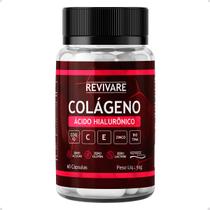 Colageno Verisol + Acido Hialuronico + Biotina + COQ10 + Silicio Pele Cabelos Unhas Vitalidade Beleza 60 Caps - Revivare