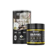 Colágeno Verisol Ácido Hialurônico + Whey Protein Renova Be