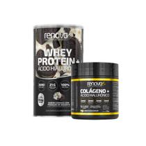 Colágeno Verisol Ácido Hialurônico + Whey Protein Renova Be